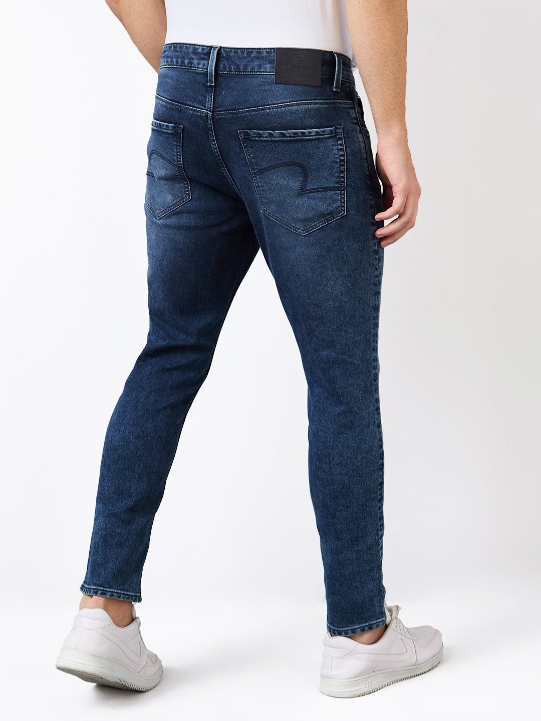 Spykar Slim Fit Mid Rise Cotton Jeans For Men