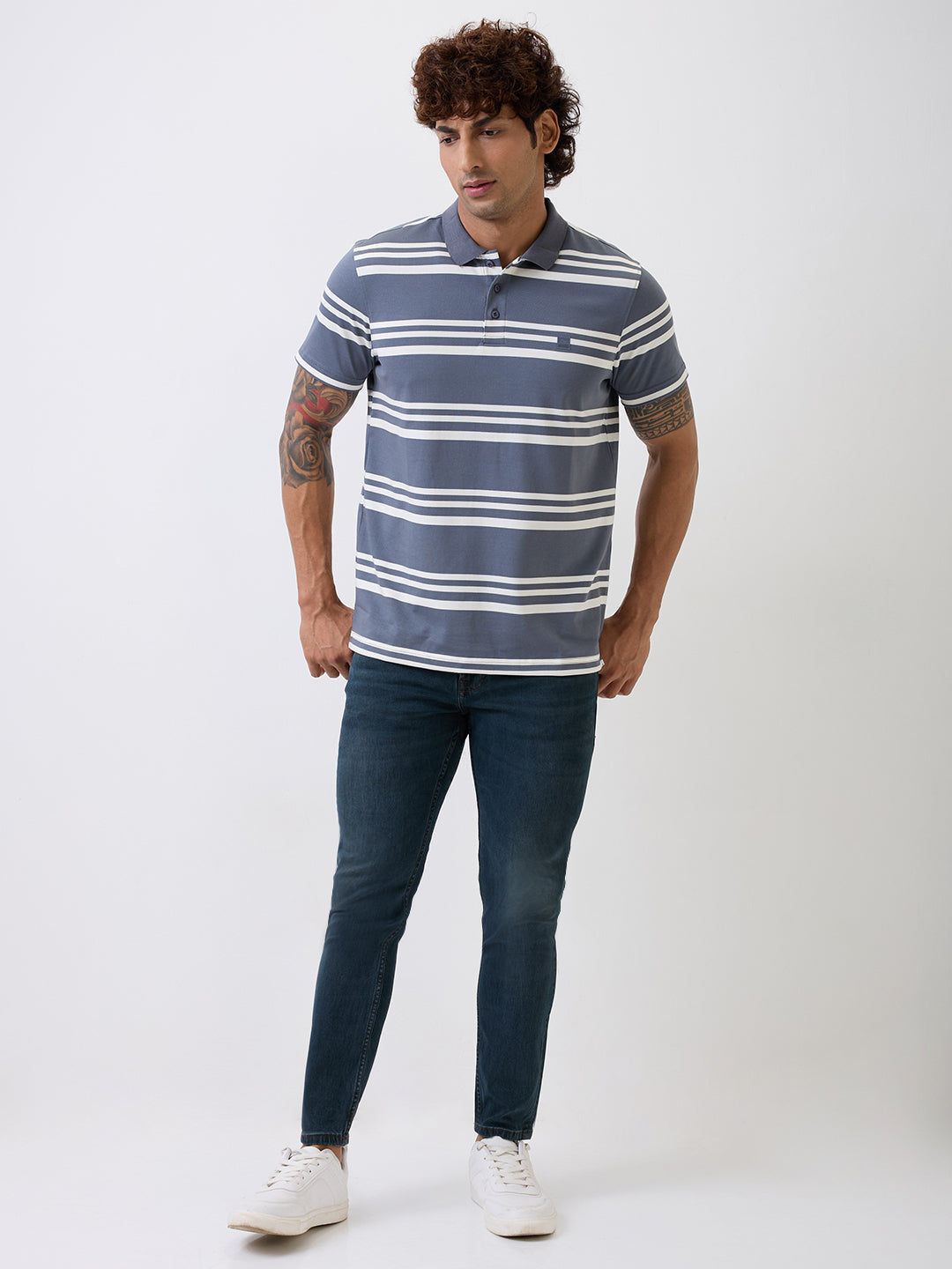 Spykar Green Mid Rise Slim Fit Casual Jeans For Men