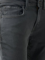 Men Kano Jeans Slim Fit Grey Mid Rise