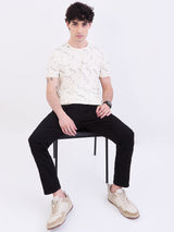 Men Jeans Slim Fit Black Mid Rise