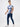 Men Jeans Slim Fit Dark Blue Mid Rise