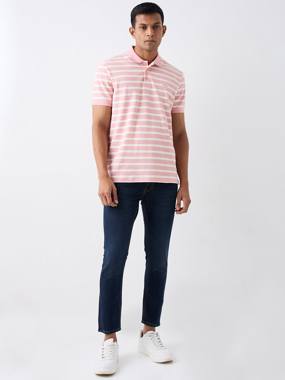 Spykar Blue Mid Rise Slim Fit Casual Jeans For Men