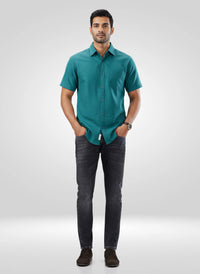 Men Kano Jeans Slim Fit Black Mid Rise