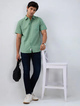 Men Jeans Slim Fit Dark Blue Mid Rise