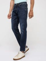 Men Kano Jeans Slim Fit Dark Blue Mid Rise