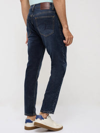 Men Kano Jeans Slim Fit Dark Blue Mid Rise