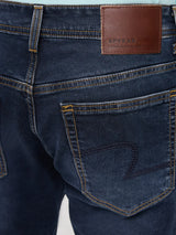 Men Kano Jeans Slim Fit Dark Blue Mid Rise