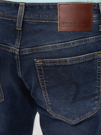 Men Kano Jeans Slim Fit Dark Blue Mid Rise