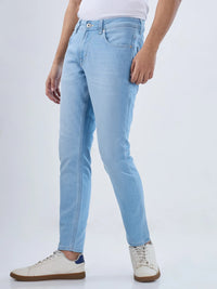 Men Kano Jeans Slim Fit Ice Blue Mid Rise