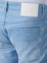 Men Kano Jeans Slim Fit Ice Blue Mid Rise