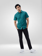 Men Kano Jeans Slim Fit Black Mid Rise