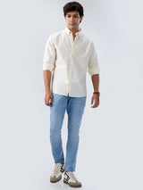 Men Jeans Slim Fit Light Blue Mid Rise