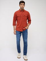 Men Kano Jeans Slim Fit Mid Blue Mid Rise