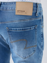 Men Kano Jeans Slim Fit Mid Blue Mid Rise
