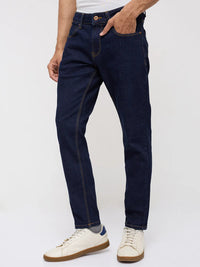 Men Kano Jeans Slim Fit Blue Mid Rise