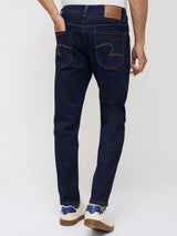 Men Kano Jeans Slim Fit Blue Mid Rise