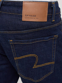 Men Kano Jeans Slim Fit Blue Mid Rise