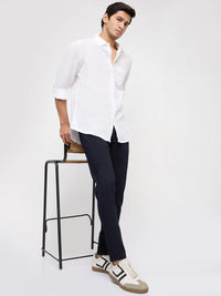 Men Kano Jeans Slim Fit Blue Mid Rise