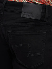 Men Kano Jeans Slim Fit Black Mid Rise