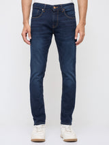 Men Kano Jeans Slim Fit Dark Blue Mid Rise