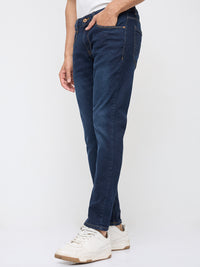 Men Kano Jeans Slim Fit Dark Blue Mid Rise