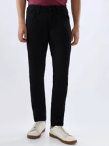 Men Kano Jeans Slim Fit Black Mid Rise