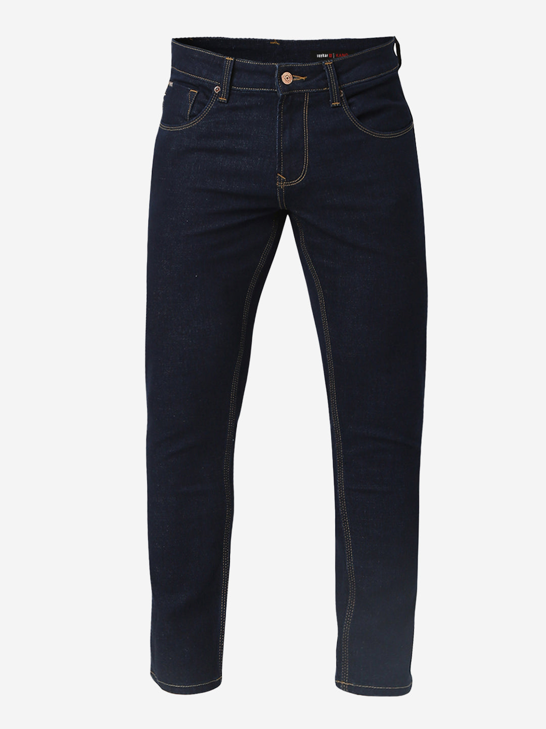 Spykar Raw Blue Slim Fit Mid Rise Jeans For Men