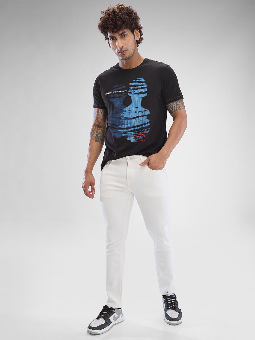 Spykar White Slim Fit Jeans For Men