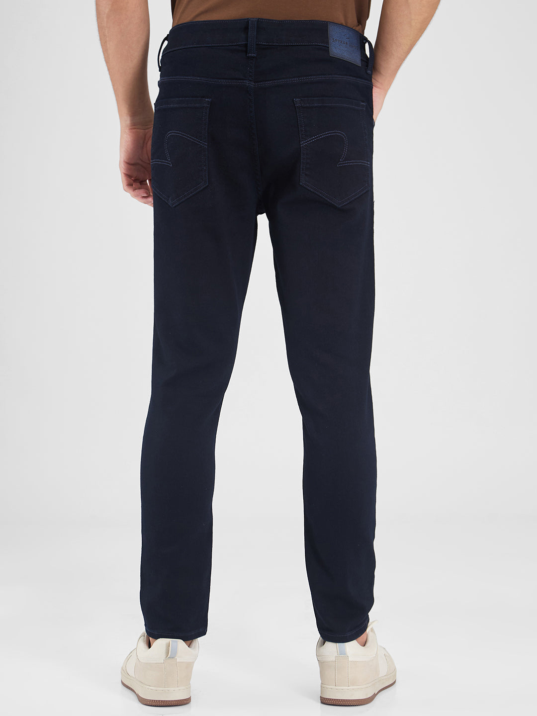 Spykar Blue Slim Fit Mid Rise Jeans For Men