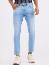 Men Jeans Slim Fit Blue Mid Rise