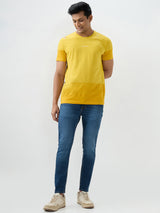 Men Kano Jeans Slim Fit Blue Mid Rise