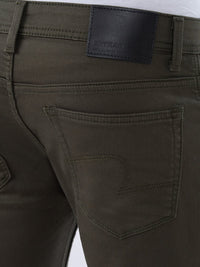 Men Kano Jeans Slim Fit Green Mid Rise