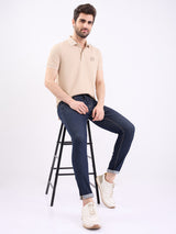Men Jeans Slim Fit Blue Mid Rise
