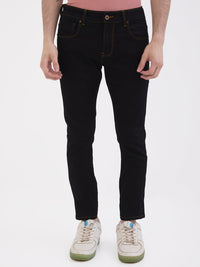 Men Jeans Slim Fit Blue Mid Rise