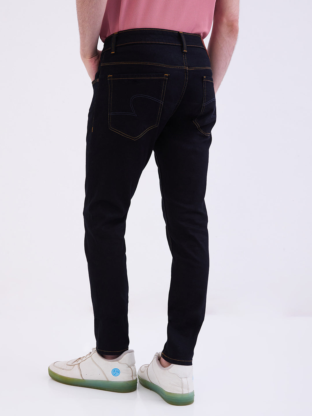 Spykar Raw Blue Mid Rise Slim Fit Casual Jeans For Men