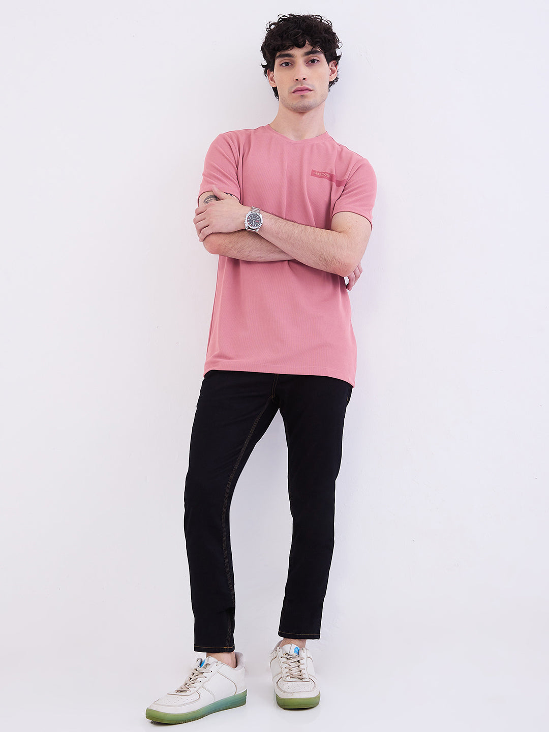 Spykar Raw Blue Mid Rise Slim Fit Casual Jeans For Men