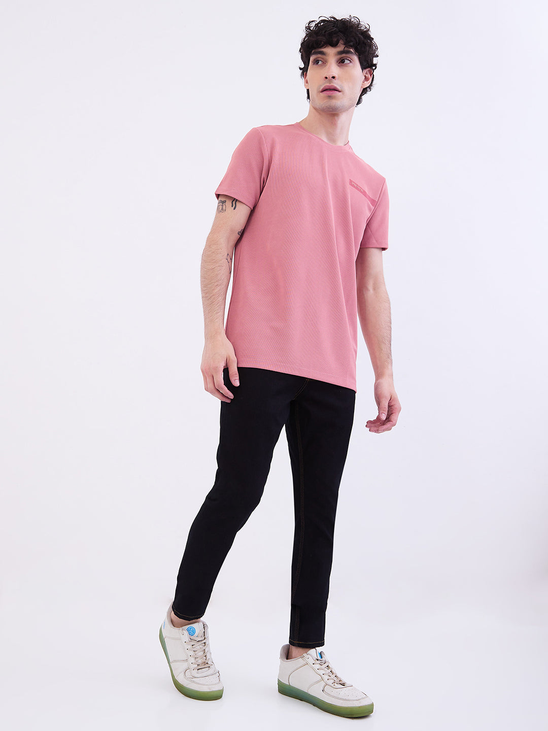 Men Jeans Slim Fit Blue Mid Rise