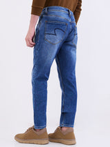Men Jeans Slim Fit Blue Mid Rise