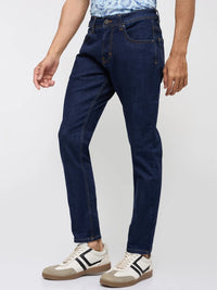 Men Kano Jeans Slim Fit Blue Mid Rise