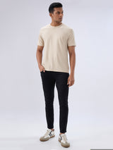 Men Kano Jeans Slim Fit Black Mid Rise