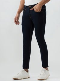 Men Kano Jeans Slim Fit Blue Low Rise