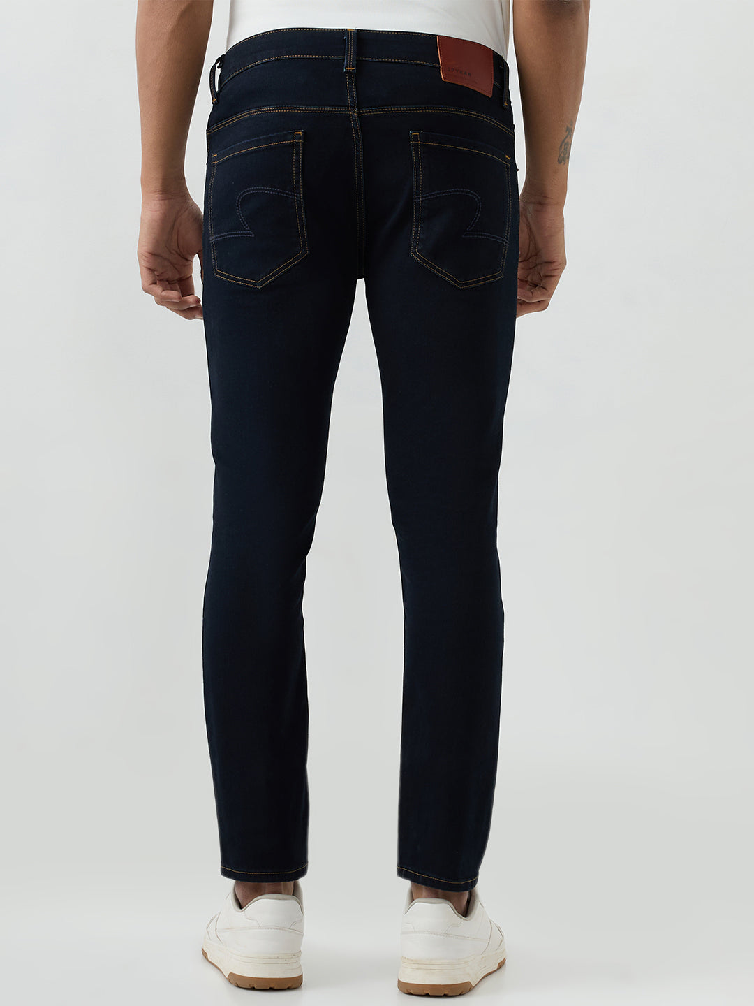 Men Kano Jeans Slim Fit Blue Low Rise
