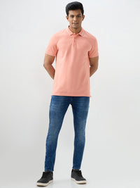 Men Kano Jeans Slim Fit Blue Mid Rise
