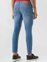 Men Kano Jeans Slim Fit Blue Mid Rise