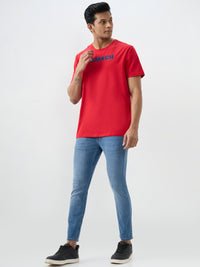 Men Kano Jeans Slim Fit Blue Mid Rise
