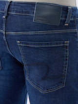 Men Kano Jeans Slim Fit Blue Mid Rise