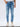 Men Kano Jeans Slim Fit Blue Mid Rise
