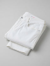 Men Kano Jeans Slim Fit White Mid Rise