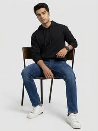 Men Kano Jeans Slim Fit Dark Blue Mid Rise