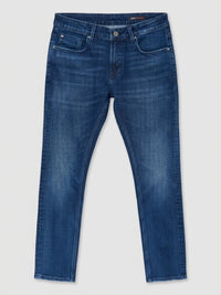 Men Kano Jeans Slim Fit Dark Blue Mid Rise